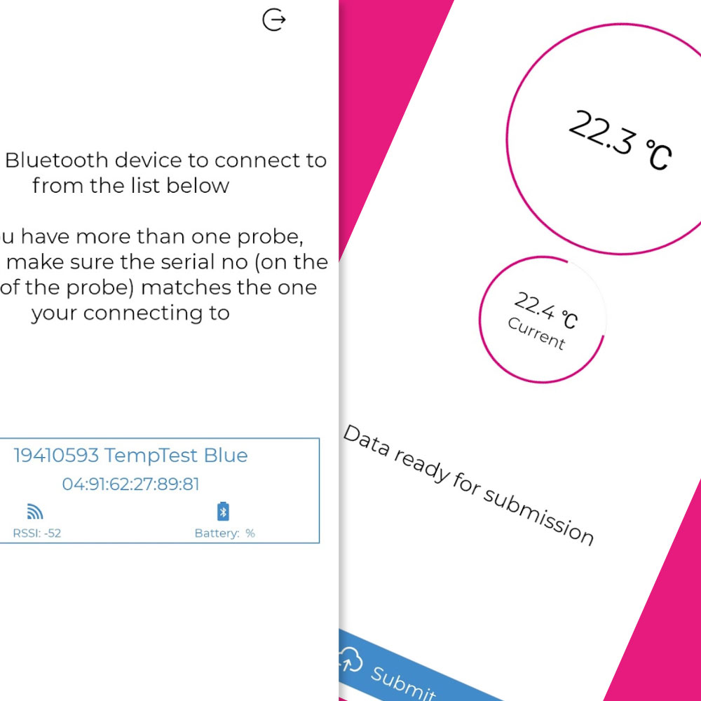 BLE Temperature check app